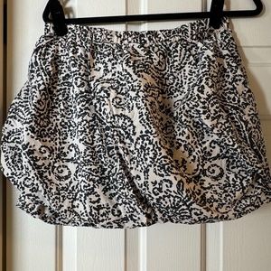 JCREW Black and Cream Bubble Skirt, SIZE M